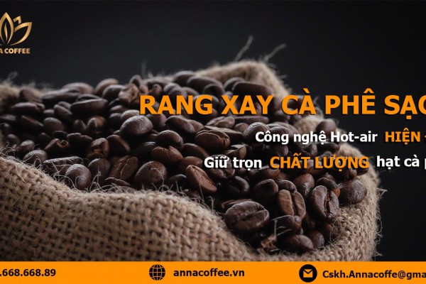 Hệ thống rang xay cà phê hiện đại tại Anna Coffee